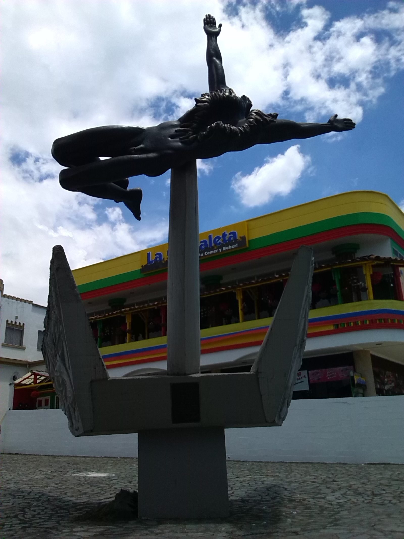 Prometeo, public monument at the University of Antioquia.